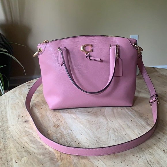 COACH Remi Satchel Pebbled Leather - - Picture 3 of 14